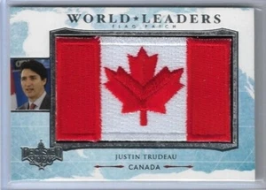 RARE 2020 DECISION ~ JUSTIN TRUDEAU WORLD LEADERS FLAG CARD #WL04 ~ CANADA - Picture 1 of 2