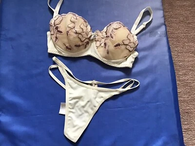 Bügel BH-Set in 75/B mit String in Gr. L - Bild 1 von 2