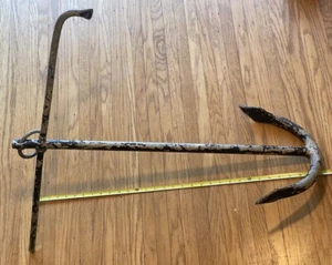 Vintage Boat Anchor 29” x 27” X 14” Kedge Type Authentic Nautical Decor 11.5# - Picture 1 of 13