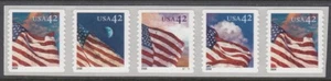 USA PNC SC# 4244-4247 FLAGS 42c. SELF ADHESIVE SPACE PL# V1111 - MNH - Picture 1 of 1