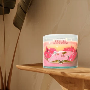 Bath & Body Works Twisted Peppermint 3-Wick Scented Candle - Picture 1 of 11