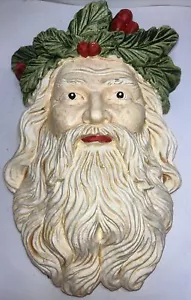 TARGA DA PARETE VINTAGE CERAMICA FACCIA DI BABBO NATALE SAN NICK APPENDIBILE TAIWAN - Foto 1 di 16