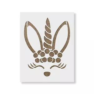 Easter Unicorn Stencil - Durable & Reusable Mylar Stencils - Picture 1 of 5