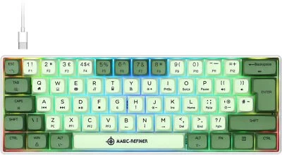 Mechanical Keyboard 60% Wired RGB Backlight Compact 61Keys PBT Dye-subbed Keycap - Image 1 of 4