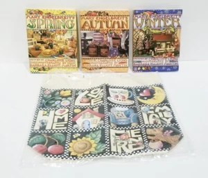 Mary Engelbreits Craft Books - 3 Seasons Spring Autumn and Winter Plus Book Bag - Imagen 1 de 8