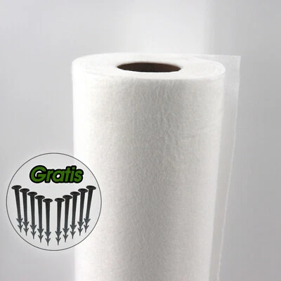 AQUAGART 25m x 2m Unkrautvlies Gartenvlies Bodengewebe Unkrautfolie Drainagevlies 150g %%