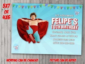 Nacho Libre Digital Party invitation, invite, flyer, Movies, Invitations - Picture 1 of 1