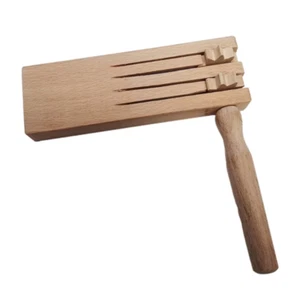 Doppelratsche Holzratsche Knarre Knatter Fußball Kinder Rassel Lärm - Bild 1 von 3