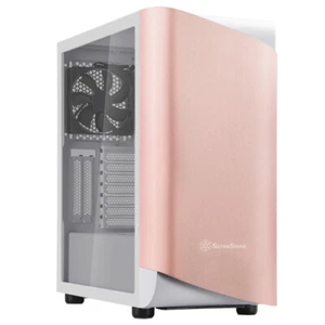 Silverstone SST-SEA1GW-G (Rose Gold/White, Tempered Glass) SETA A1 ATX Mid Tower - Picture 1 of 12