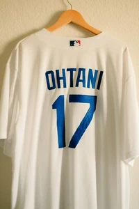 Shohei Ohtani Los Angeles Dodgers Nike Home Replica Player Python Jersey -WHITE - Picture 1 of 5