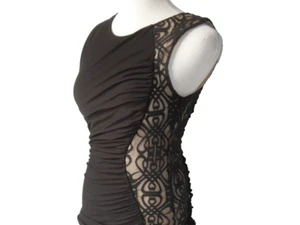 Vestido CeCe negro sin mangas talla M nuevo - Imagen 1 de 17