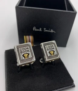PAUL SMITH COOK BOOK CUFFLINKS NEW BOXED VERY RARE - Picture 1 of 7