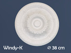 Ceiling Rose Polystyrene 1st Class Easy Fit Very Light Weight 38cm Windy-K
