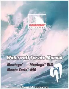 1997 Tigershark Montego and Monte Carlo 640 Service Manual : 2255-689 - Foto 1 di 1