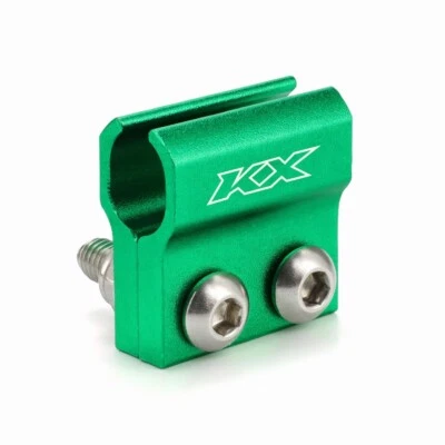 Soporte de abrazadera de línea de manguera de freno delantero CNC para KAWASAKI KX85 KX250F/X KX450F/X KX100 Foto 1 de 4