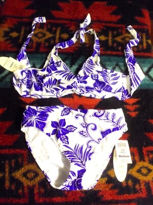 Traje de baño bikini halter púrpura Sunsets Bali talla 34DD-Cup Top, parte inferior M nuevo con etiquetas $118 Foto 1 de 4