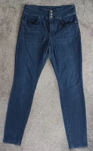 GUESS Los Angeles Womens Jeans W30 L28 Skinny Stretch Dark Blue Denim - Picture 1 of 17