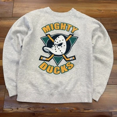 Sudadera de hockey vintage Y2K gris Anaheim Mighty Ducks NHL AN60396 Foto 1 de 2