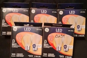 10 GE LED A15 40W Ceiling Fan Bulbs, Soft White - Picture 1 of 4