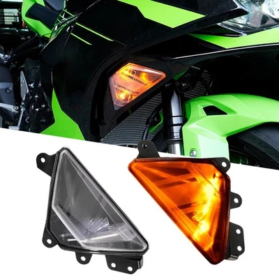 Indicador de luz de señal de giro delantero LED para Kawasaki Ninja ZX-6R ZX636 2024 2025 Foto 1 de 4