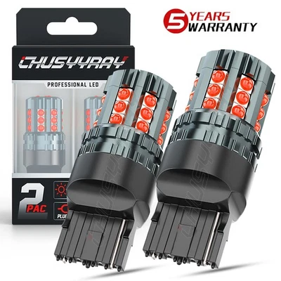 NEW 2pcs 7443 7440 Red LED Brake Light BulbsTail  for Acura	MDX 2019-2022 - Image 1 of 4