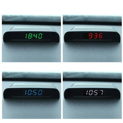 Solar Auto Dashboard Uhr mit Temperaturanzeige – Digital LCD Uhr - Bild 1 von 4