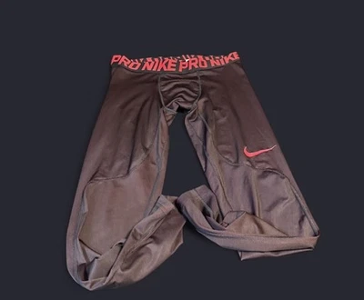 Nike Pro Hombre Rojo y Negro Leggings Talla Mediana Ropa Deportiva Ropa Activa Foto 1 de 4