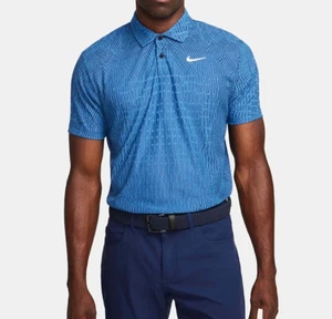 Neu mit Etikett $ 105 Nike Herren Dri-FIT ADV Tour strukturiertes Golf Polo blau Größe S FD5731 402 - Bild 1 von 6
