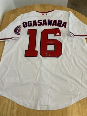 Shinnosuke Ogasawara Washington Nationals Autographed Jersey JSA Certified - Image 1 of 4