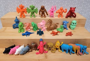 Vintage Diener Kaiju Keshi Monster Kinnikuman Benkiman Rubber Eraser Figure Lot - Picture 1 of 24