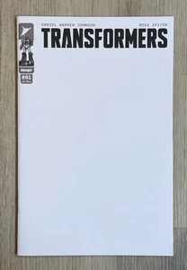 Cómics Transformers #1 I CVR en blanco primera impresión imagen 2023 en estado bastante bueno/casi nuevo - Imagen 1 de 2