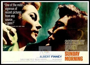Saturday Night Sunday Morning Britisches Filmplakat A1 A2 A3 - Bild 1 von 1