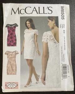 McCall's Pattern M6505 Ms PHOEBE COUTURE Cocktail Dress Size 14 18 20 22 Uncut - Picture 1 of 4