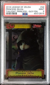 PSA 9 2016 Enterplay Legend of Zelda Twilight Princess Zelda Gold Foil G2  - Picture 1 of 2