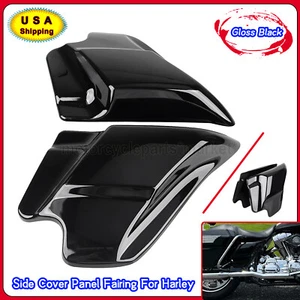 Cubiertas laterales de panel de carenado negro brillante para Harley Electra Street Glide Road King - Imagen 1 de 12
