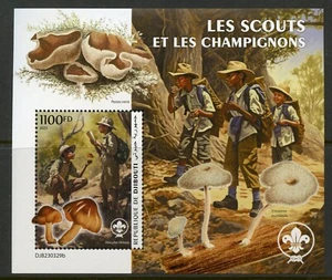 DJIBOUTI 2023 SCOUTS & MUSHROOMS SOUVENIR SHEET MINT NEVER HINGED - Picture 1 of 1