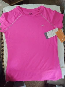 Champion Duo Dry Pink short sleeve rash guard shirt UV protection XL 14-16 - Picture 1 of 4