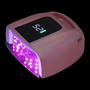 96W Cordless Wireless Rechargeable LED UV Nail Lamp For Gel Polish Light Dryer - Picture 1 of 12