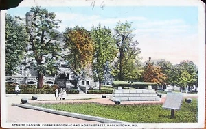Spanish Cannon, corner of Potomac and North Street, Hagerstown, Md  1922 - Picture 1 of 2