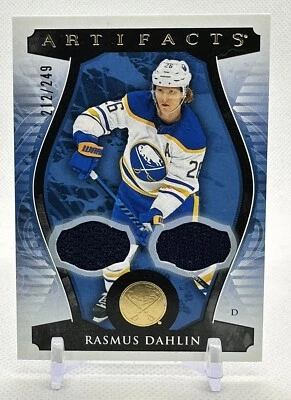 Rasmus Dahlin 2023-24 Upper Deck Artifacts #26 Material Gold Patch Sabres /249 - Image 1 of 4