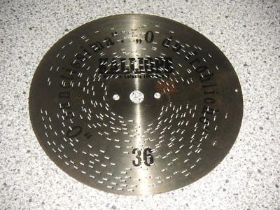 O du fröhliche Kalliope Weihnachtsplatte 18cm christmas music box disc 7 1/8"  - Bild 1 von 2