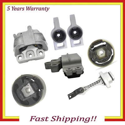 Motor motor y auto. Trans. Montaje para Audi TT Quattro 2008-2009 cupé de 3,2 L 7 piezas Foto 1 de 4