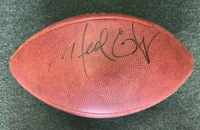 NEAL COLZIE OAKLAND RAIDERS SIGNED AUTOGRAPHED OFFICIAL GAME BALL ART BECKETT - Image 1 of 4