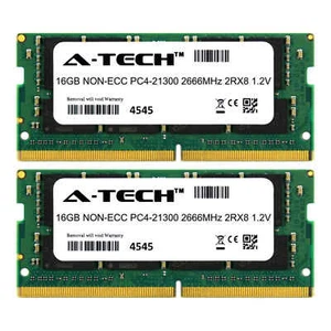 32GB 2x 16GB DDR4 2666 Laptop Memory RAM for DELL LATITUDE 7480 7490 E7480 E7490 - Picture 1 of 3
