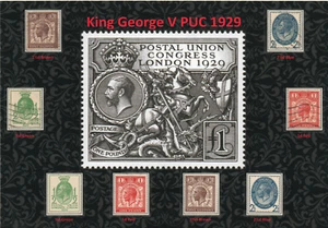 GB LOVELY DISPLAY OF KGV POSTAL UNION CONGRESS 1929 TWO SETS - MNH&VFU-GU#21 - Picture 1 of 2