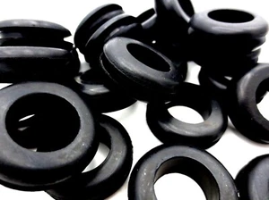 7/8 Zoll Loch passend, Gummitülle Verdrahtungsbuchse, passt 1/8 Zoll dickes Panel, hat 5/8 Zoll Innendurchmesser - Bild 1 von 12