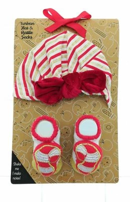 Baby Essentials Infant Candy Cane Christmas Hat Set 0 - 6 Months - Image 1 of 4