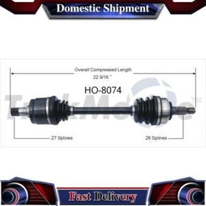 Front Right CV Axle Drive Shaft Joint Assembly For 1985 1986 1987 Honda Civic - Bild 1 von 1