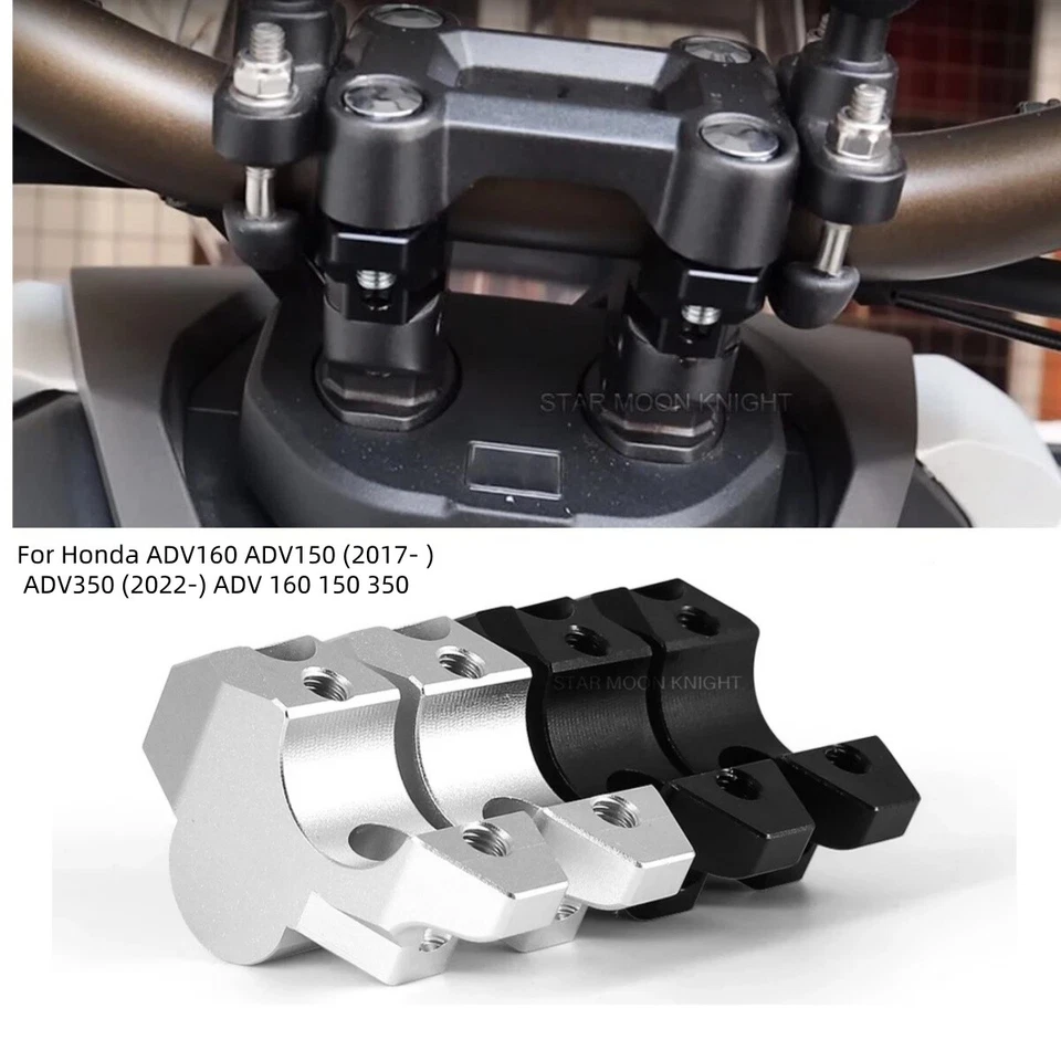 Handlebar Riser Heightening Clamp For Honda ADV160 150 (2017- ) ADV350 (2022-) - Image 1 of 4