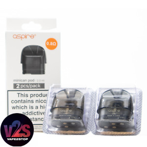 Aspire Minican Plus Pods Pack of 2 Pods 0.8 / 1.2 Ohm FREE TRACKED 24 SHIPPING